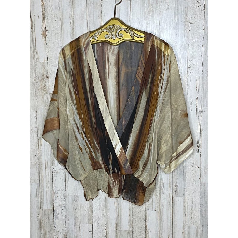 Chico’s sheer wrap blouse size 0 (4)